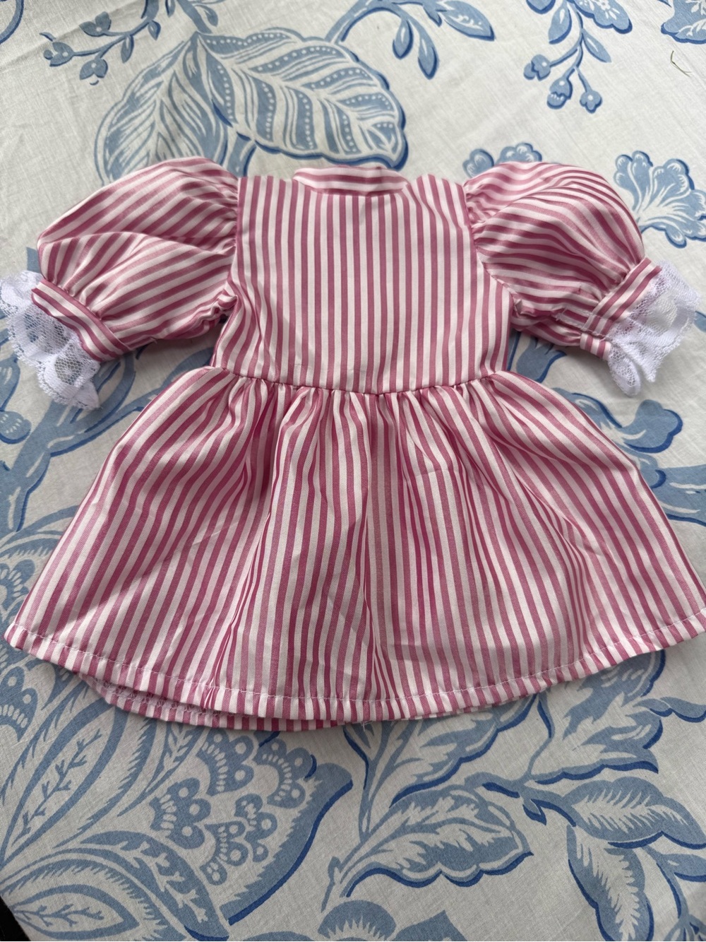 PLEASANT COMPANY American Girl SAMANTHA Vintage Pink Striped BIRTHDAY DRESS